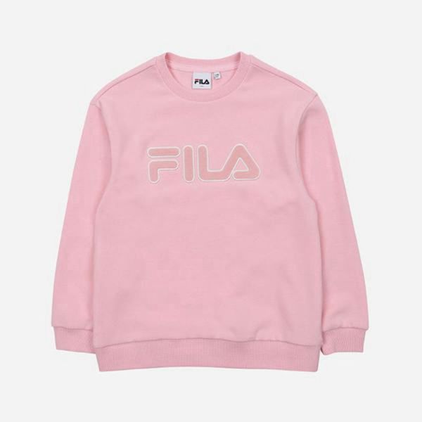 Moletons Fila Menina Rosa - Fila Stella Crew Neck L/S Loja Online Portugal,XGHS-38745